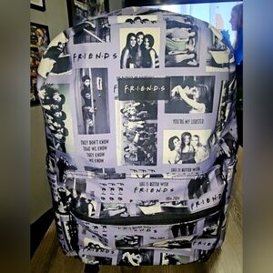 Backpack from the TV show FRIENDS feat Scene/Quotes Backpack purple/black